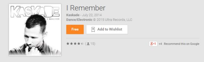 Fotografía - [Offre Alerte] Recevez l'album 'I Remember »En Kaskade gratuit Dans Google Play